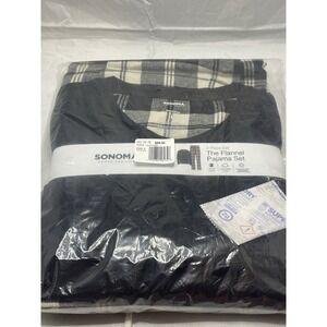 Sonoma Goods for Life Large Mens 2 Piece‎ Crewneck Tee & Flannel Pants Sleep Set